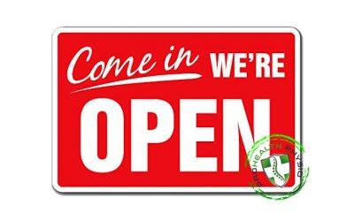 Come In We’re Open!