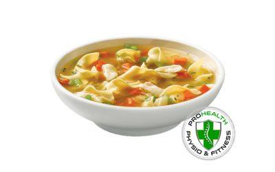 Healthy chicken noodle soup